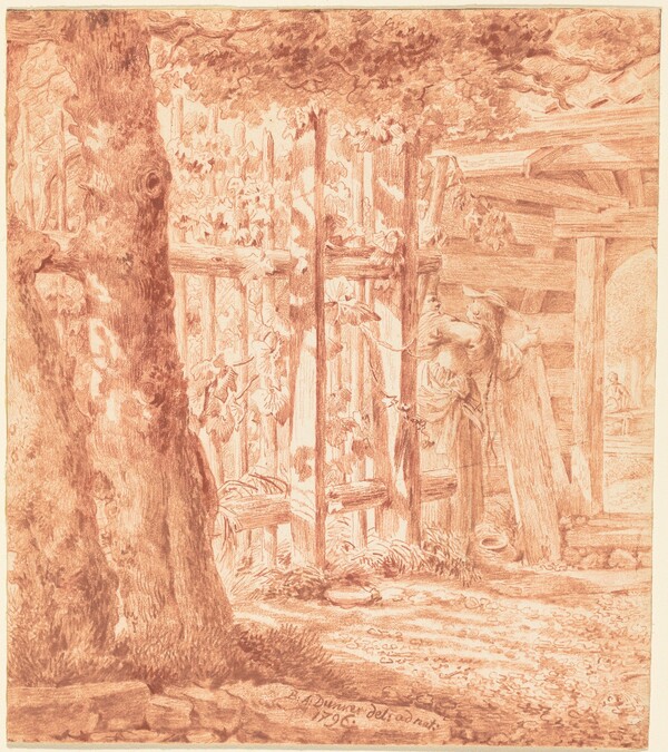 Encounter by the Garden Fence