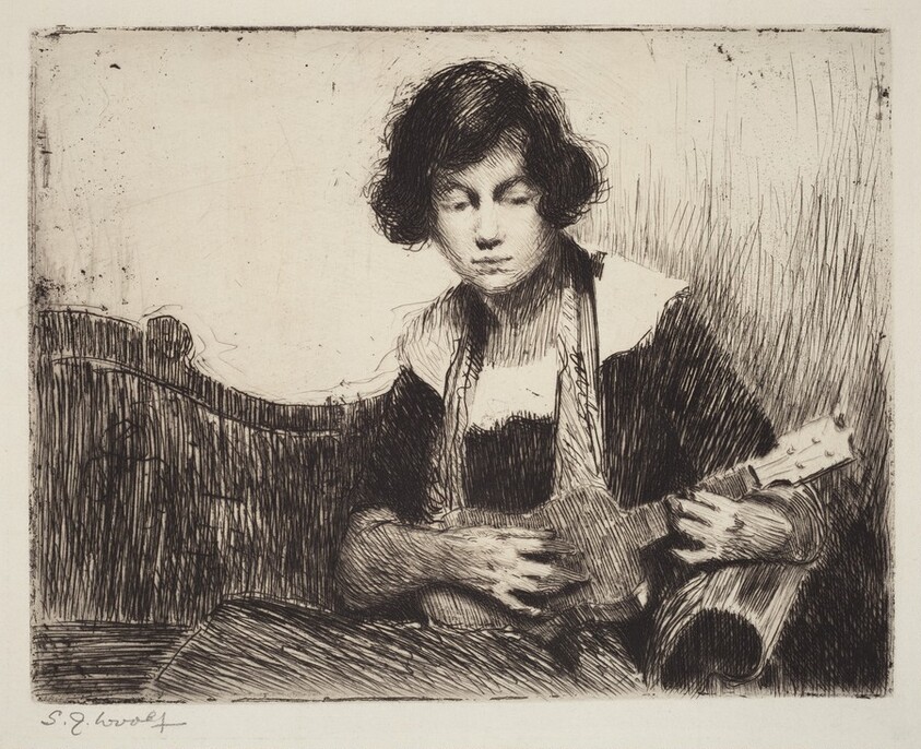 Untitled (Woman with Mandolin)