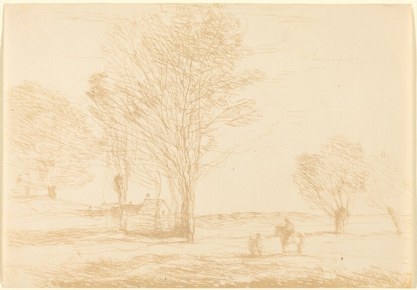 Horseman Halted in the Countryside (Cavalier arrete dans la campagna)