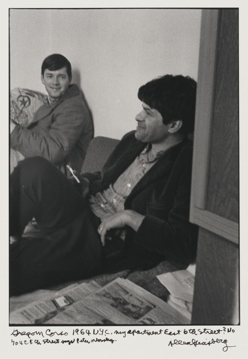 Gregory Corso 1964 N.Y.C. my apartment East 6th Street? No 704 E. 5th Street says Peter Orlovsky.