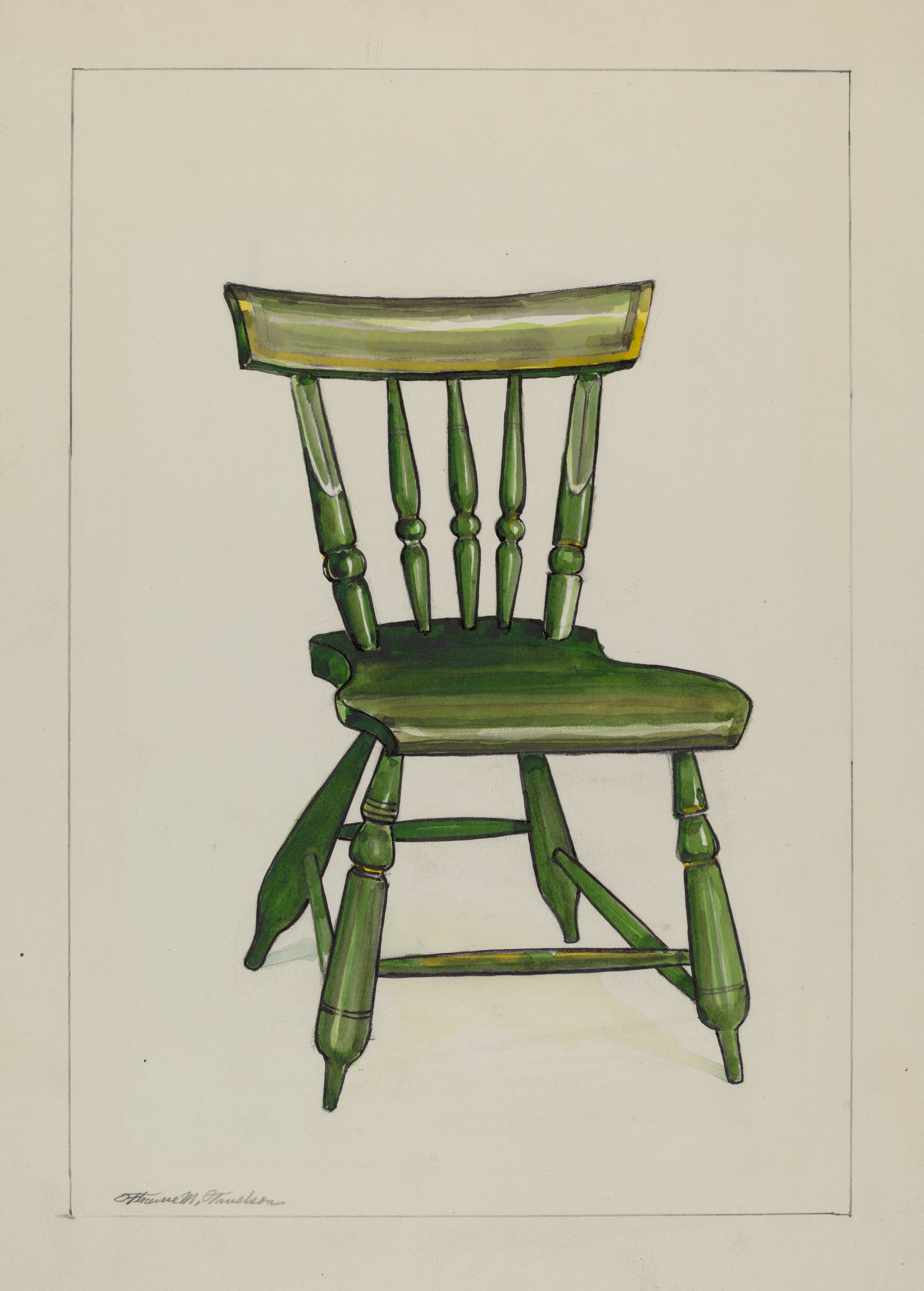 Sleigh Chair by Florence Truelson