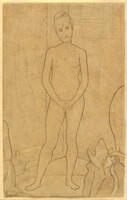 Study after "The Models", Georges Seurat, 1888