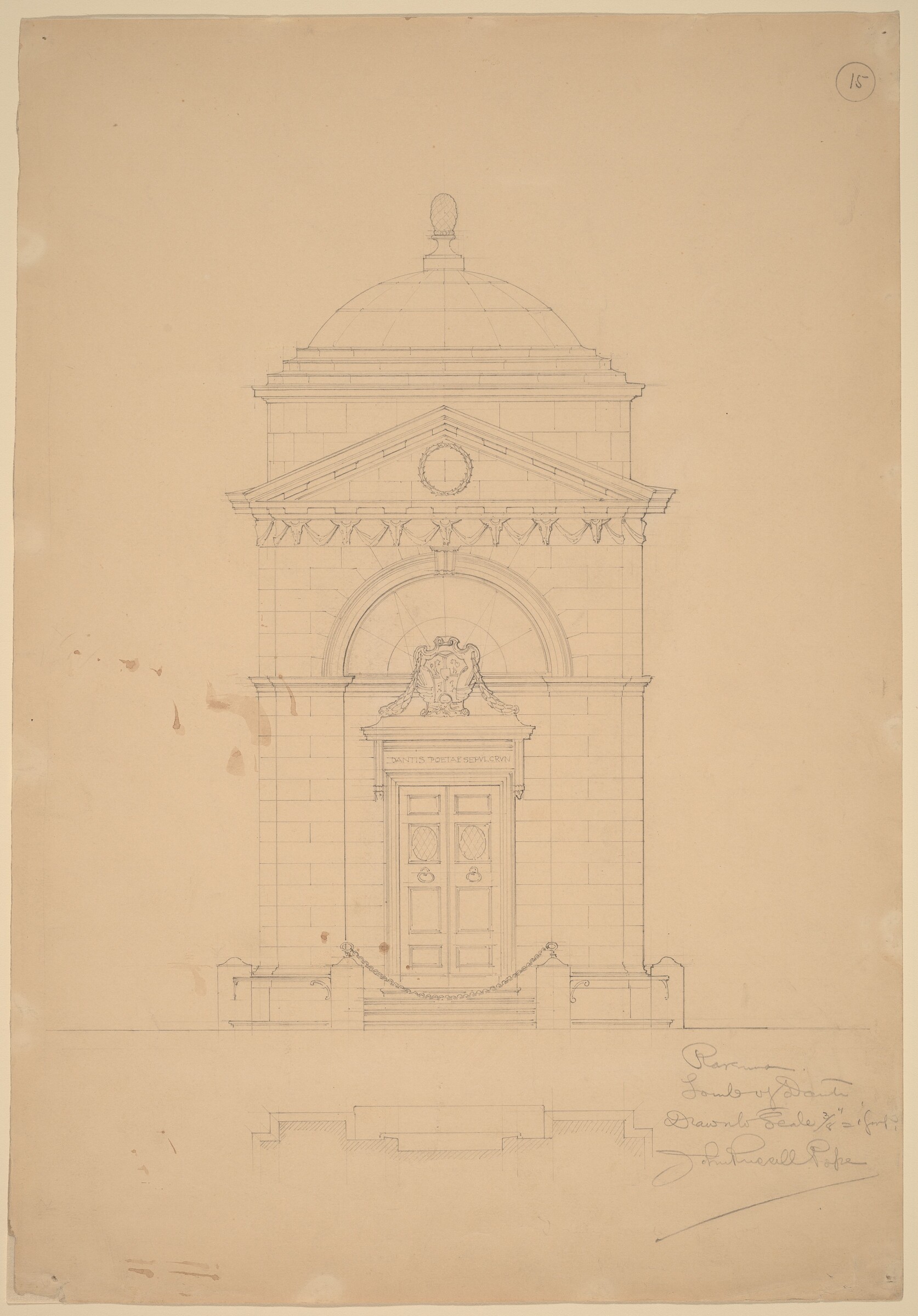 Tomb of Dante, Ravenna, Джон Рассел Поуп, ок. 1898