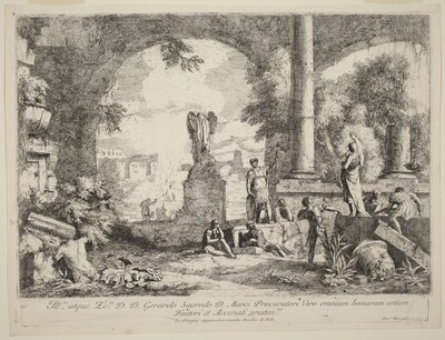 Landscape with Classical Ruins