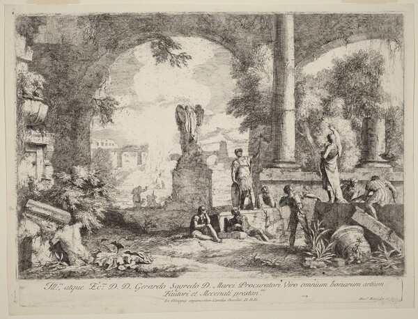 Landscape with Classical Ruins