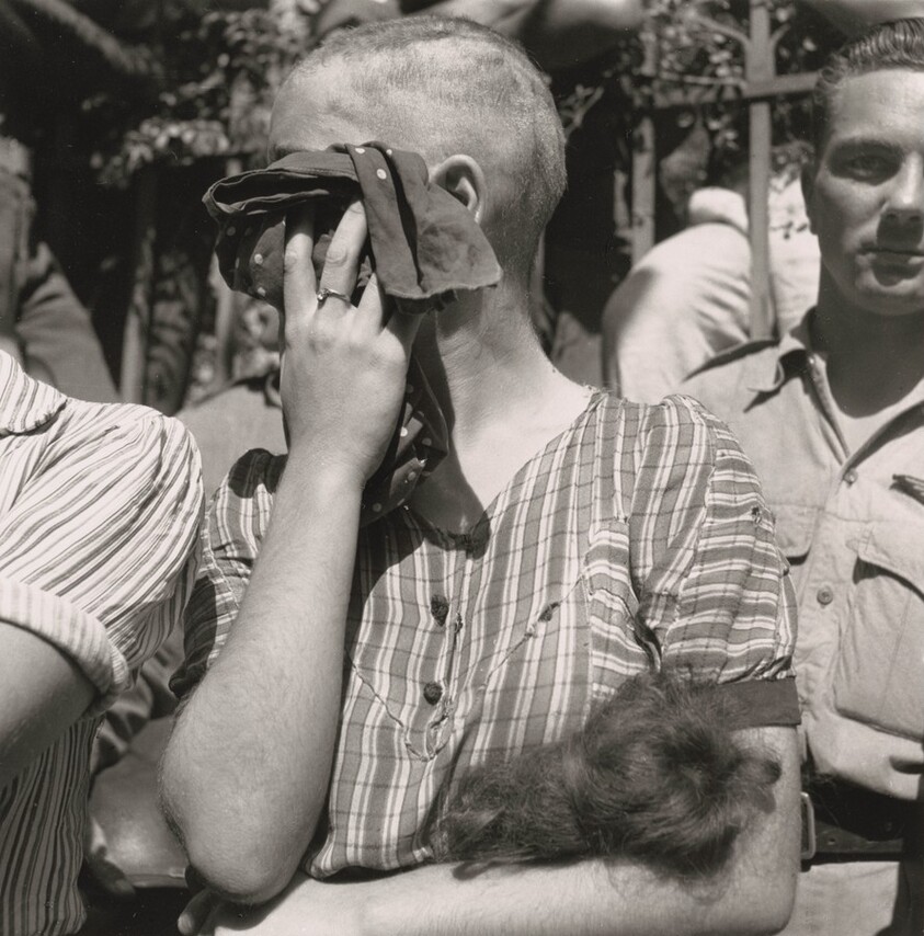 Untitled (woman accused of collaboration, St. Tropez, France)