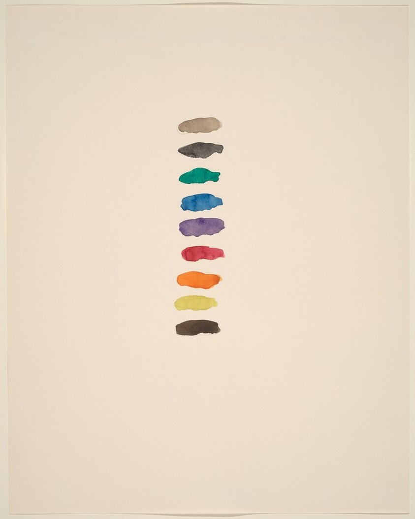 Rising Colors Along Frontal Diagonal with Downward Slant