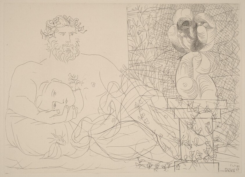 Sculptor at Rest and Surrealist Sculpture (Lerepos du sculpteur et la sculpture surr ealiste)