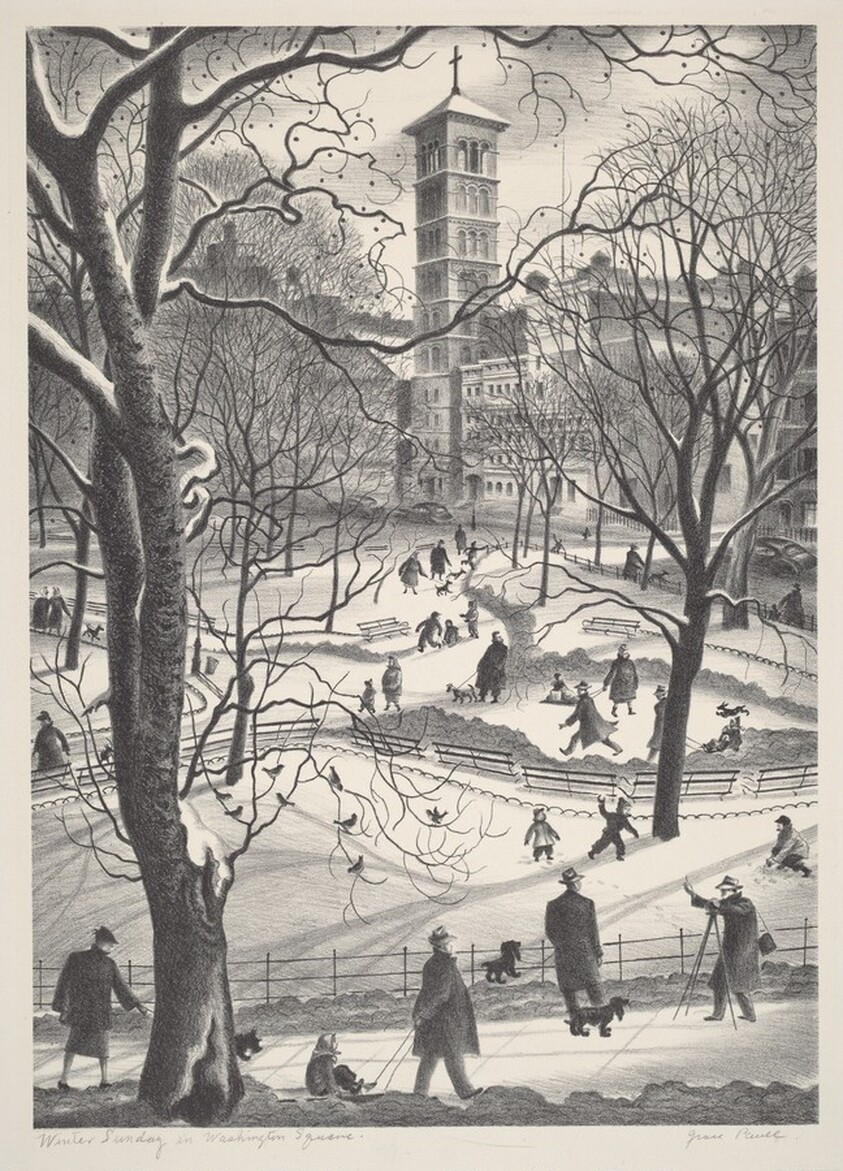 Winter Sunday in Washington Square