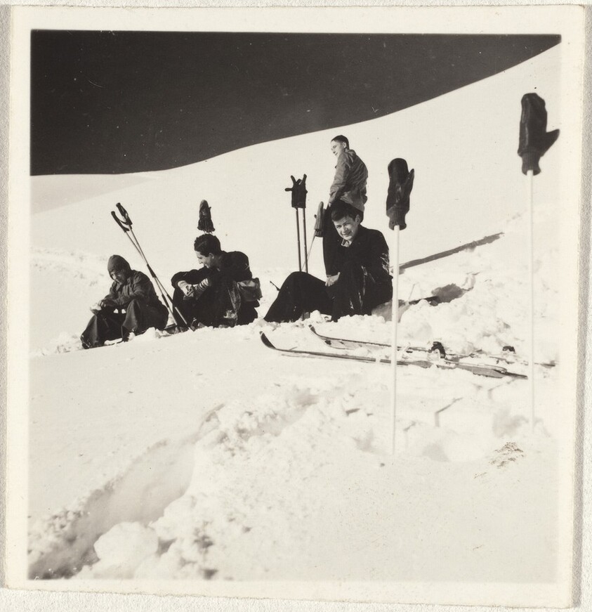 Resting skiers--Sports