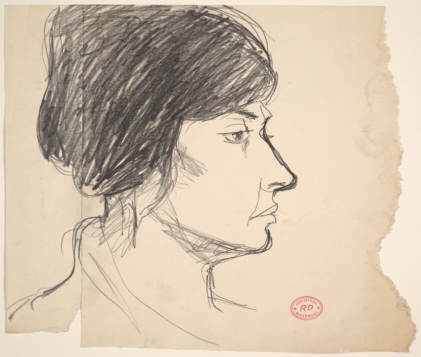 Untitled [profile head of a woman]