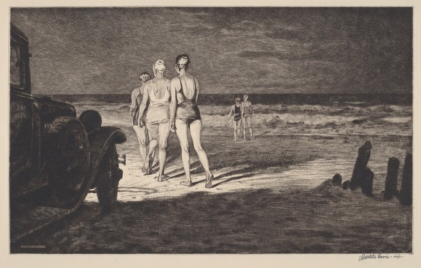 Down to the Sea at Night