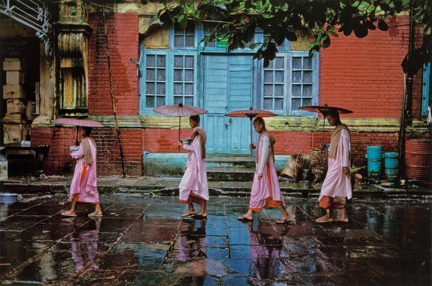 Procession of Nuns. Rangoon, Burma/Myanmar