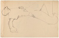 Reclining Man [verso], Mark Rothko