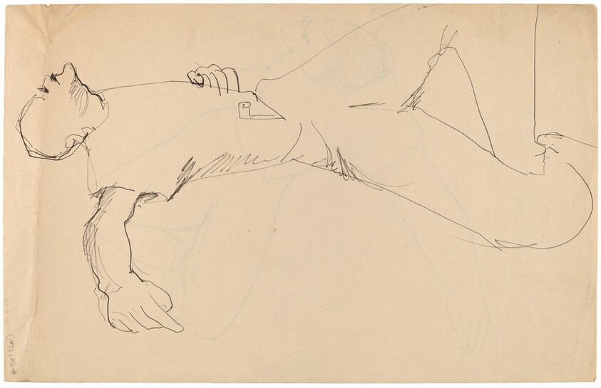 Reclining Man [verso]