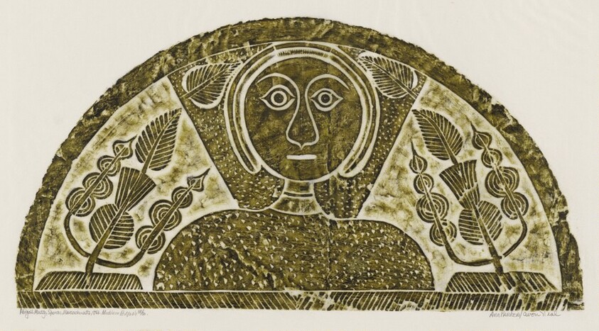 Abigail Muzzy from A Portfolio of Rubbings from Early American Stone Sculpture