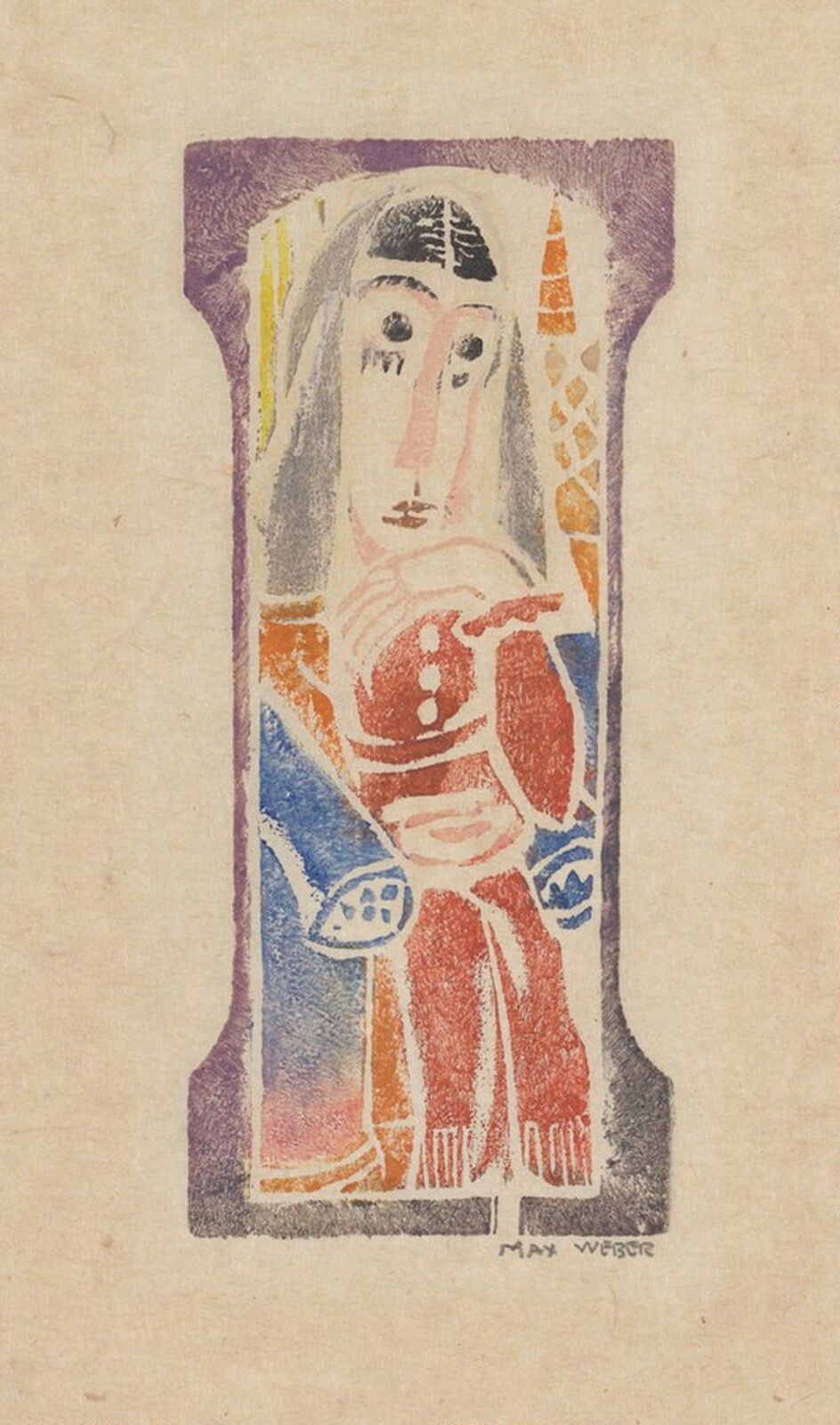 Seated Figure, Max Weber, 1919-1920
