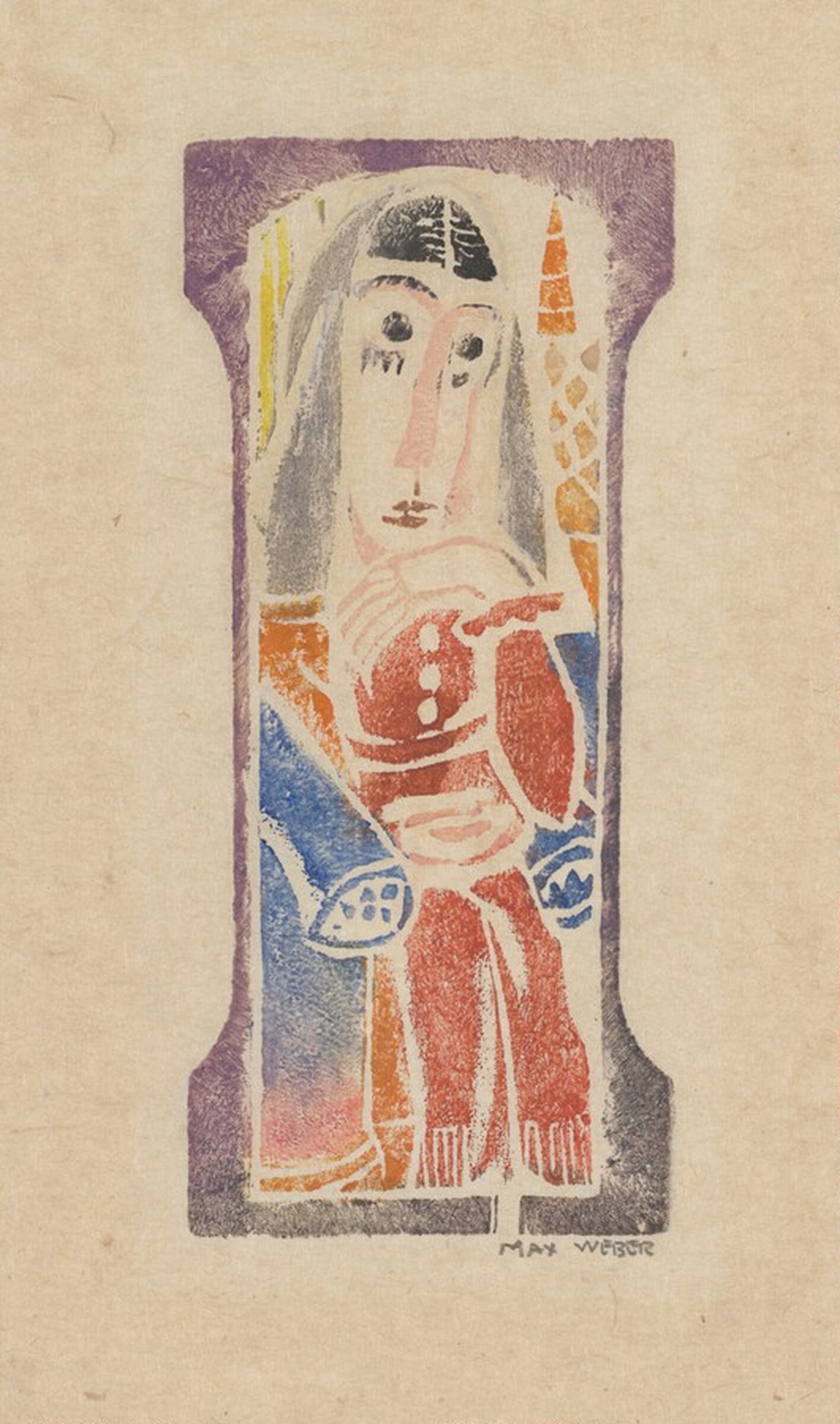 Seated Figure, Max Weber, 1919-1920