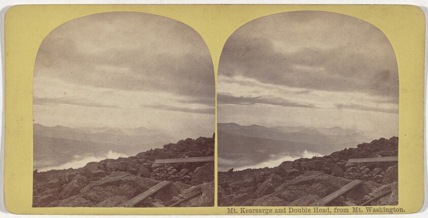 "Mt. Kearsarge and Double Head, from Mt. Washington"