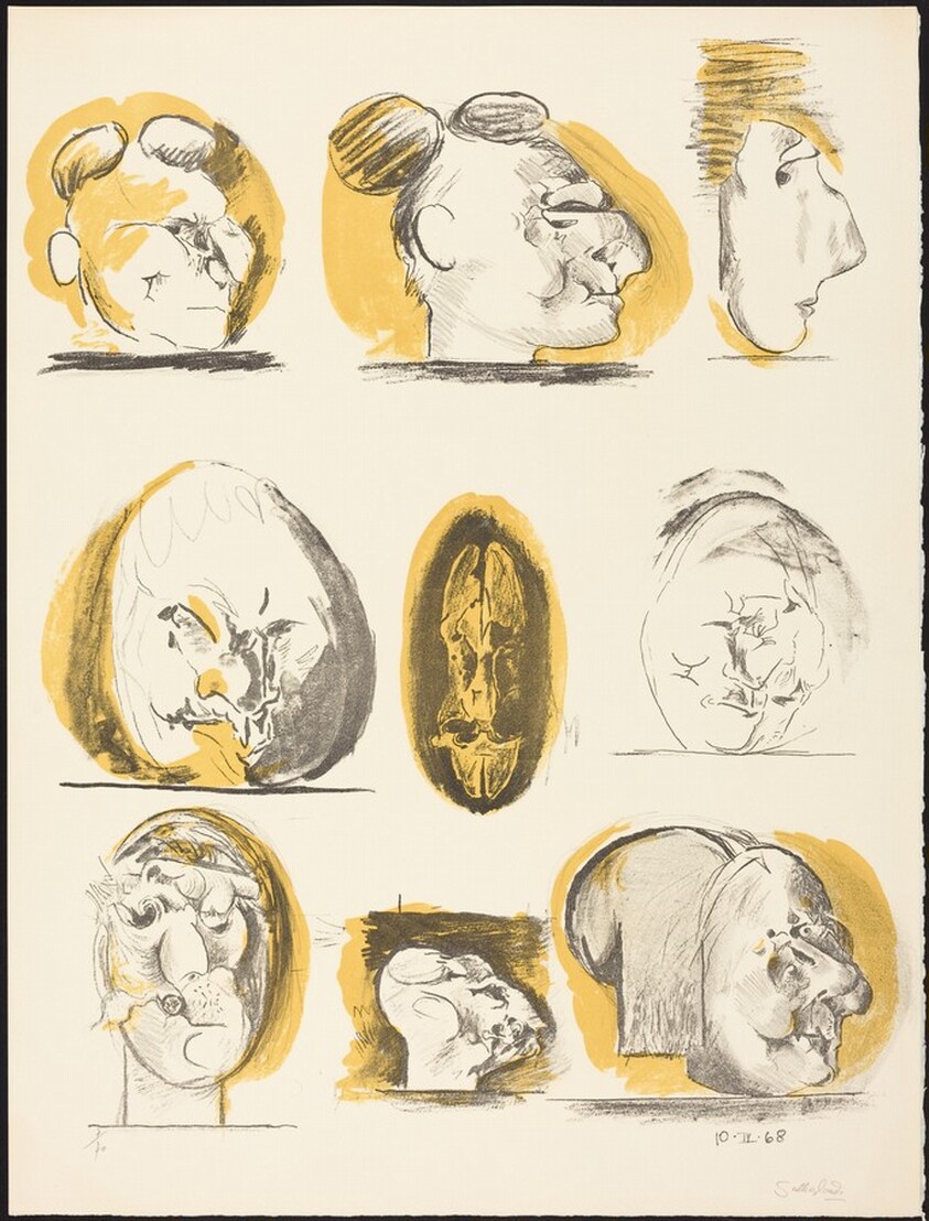 Sheet of Studies (heads)