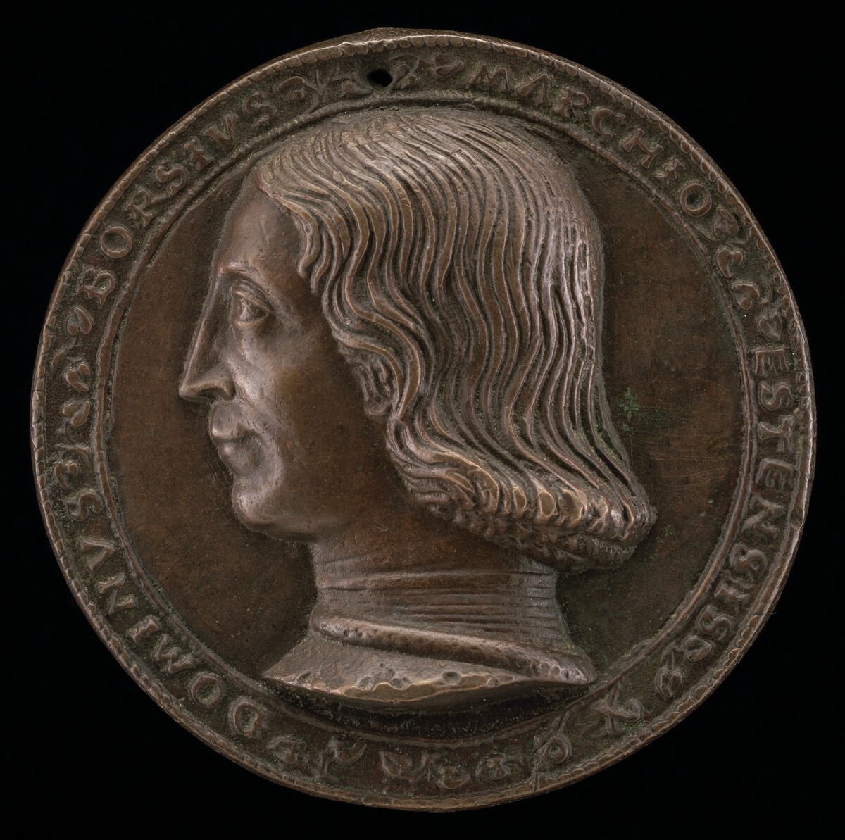 Borso d'Este, 1413-1471, Marquess of Este [obverse]