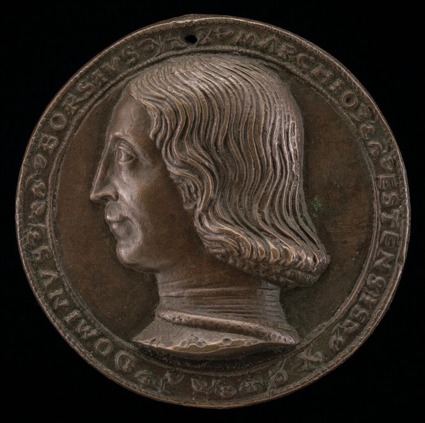 Borso d'Este, 1413-1471, Marquess of Este [obverse]