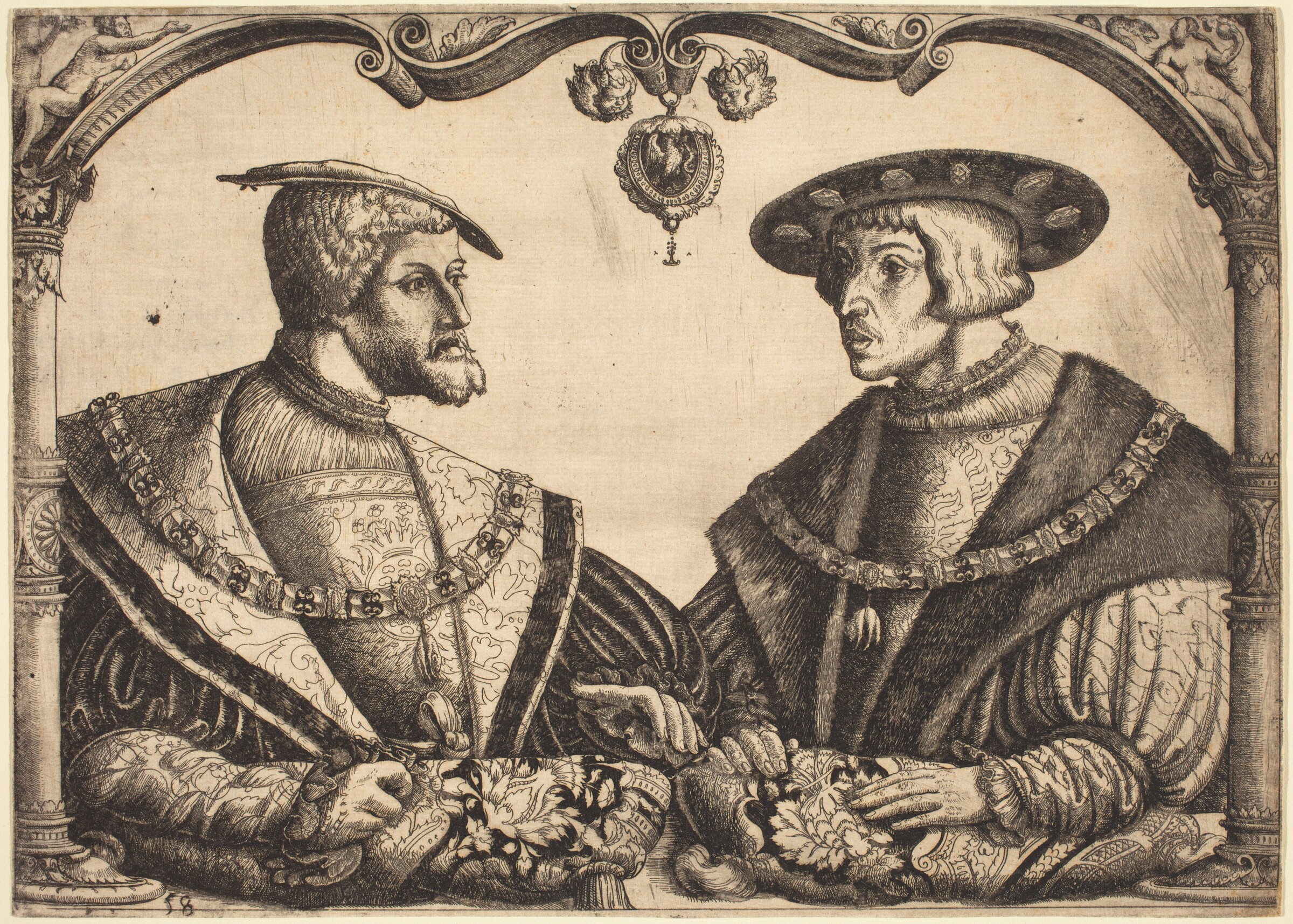 Emperors Charles V and Ferdinand I, Christoph Bockstorfer, c. 1531