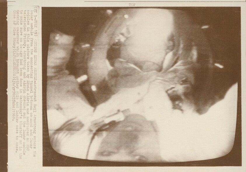 Title from caption on object: “Enters Lunar Module”