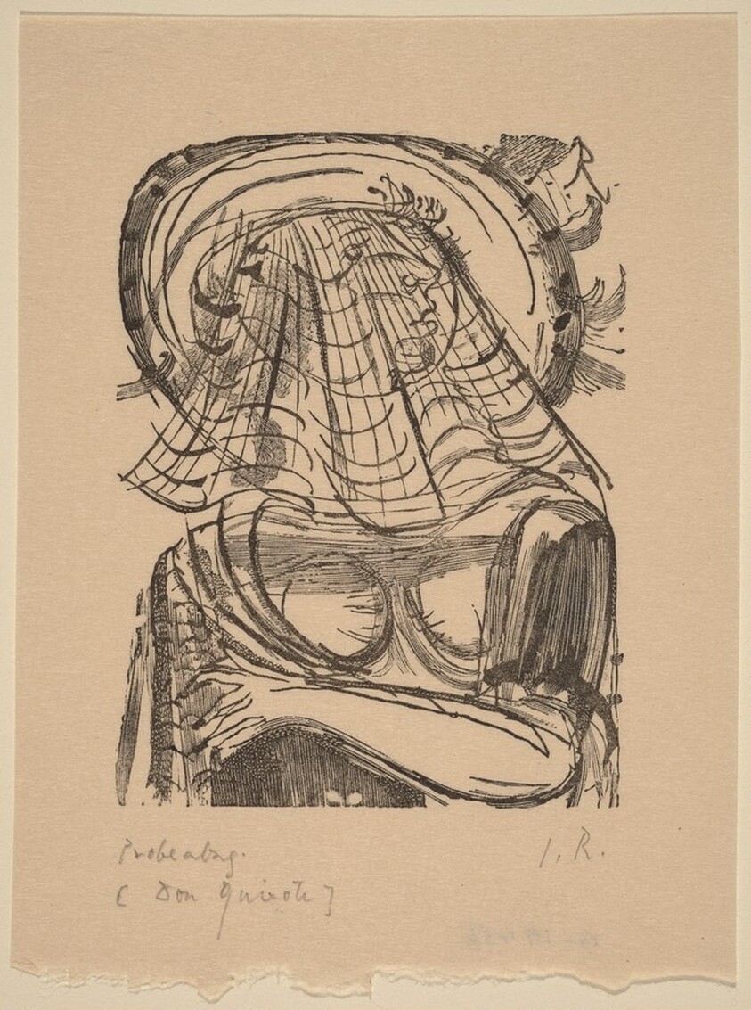 Illustration to Cervantes, "Don Quixote"