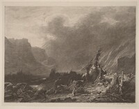 Mountain Storm, Alexandre Calame, 1840