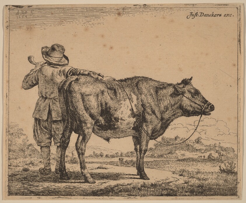 Young Herdsman with a Bull
