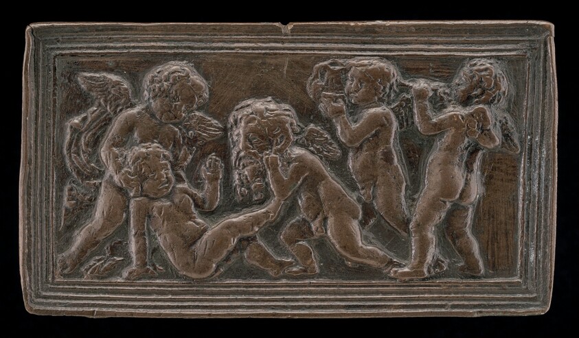 Infant Bacchants with Pipes, a Vase, and a Mask of Silenus