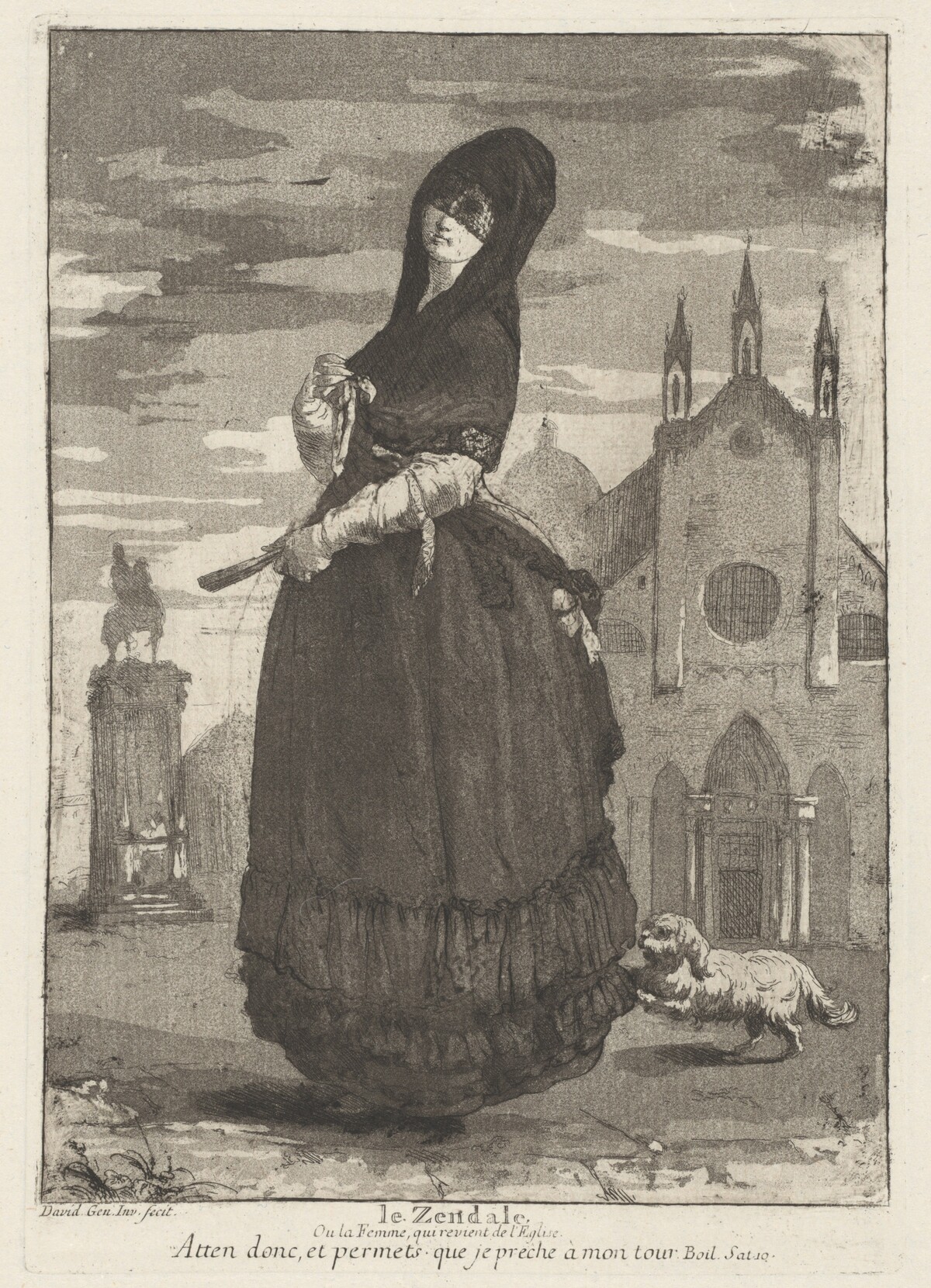 Le Zendale (Woman in a Hood, or the Woman Returning from Church)