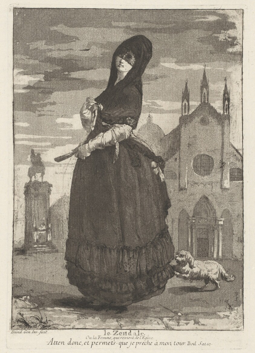 Le Zendale (Woman in a Hood, or the Woman Returning from Church)