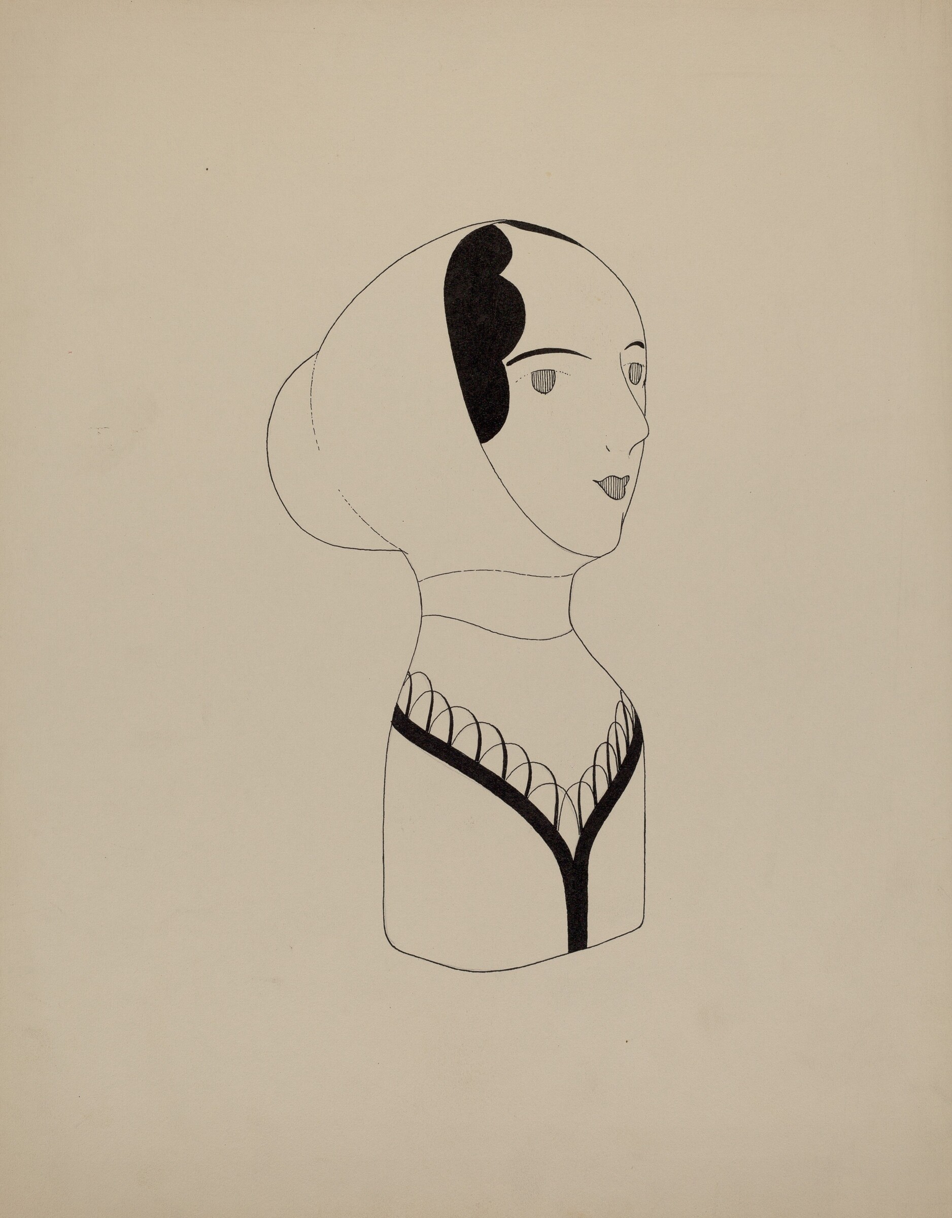 Hat Mannequin and Bonnet, Howard Weld, c. 1937