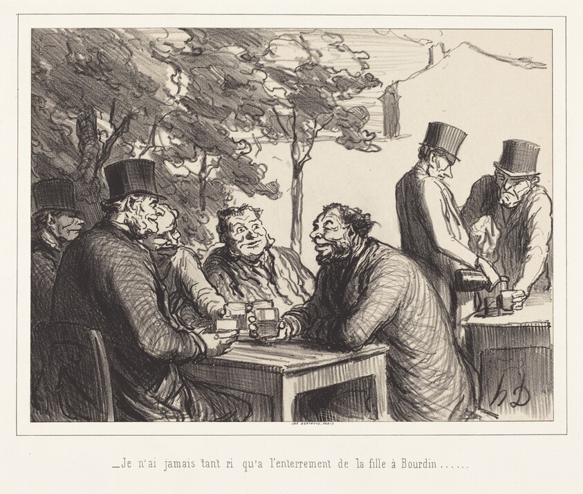 Je n'ai jamais tant ri qu'a l'enterrement de la fille a Bourdin...