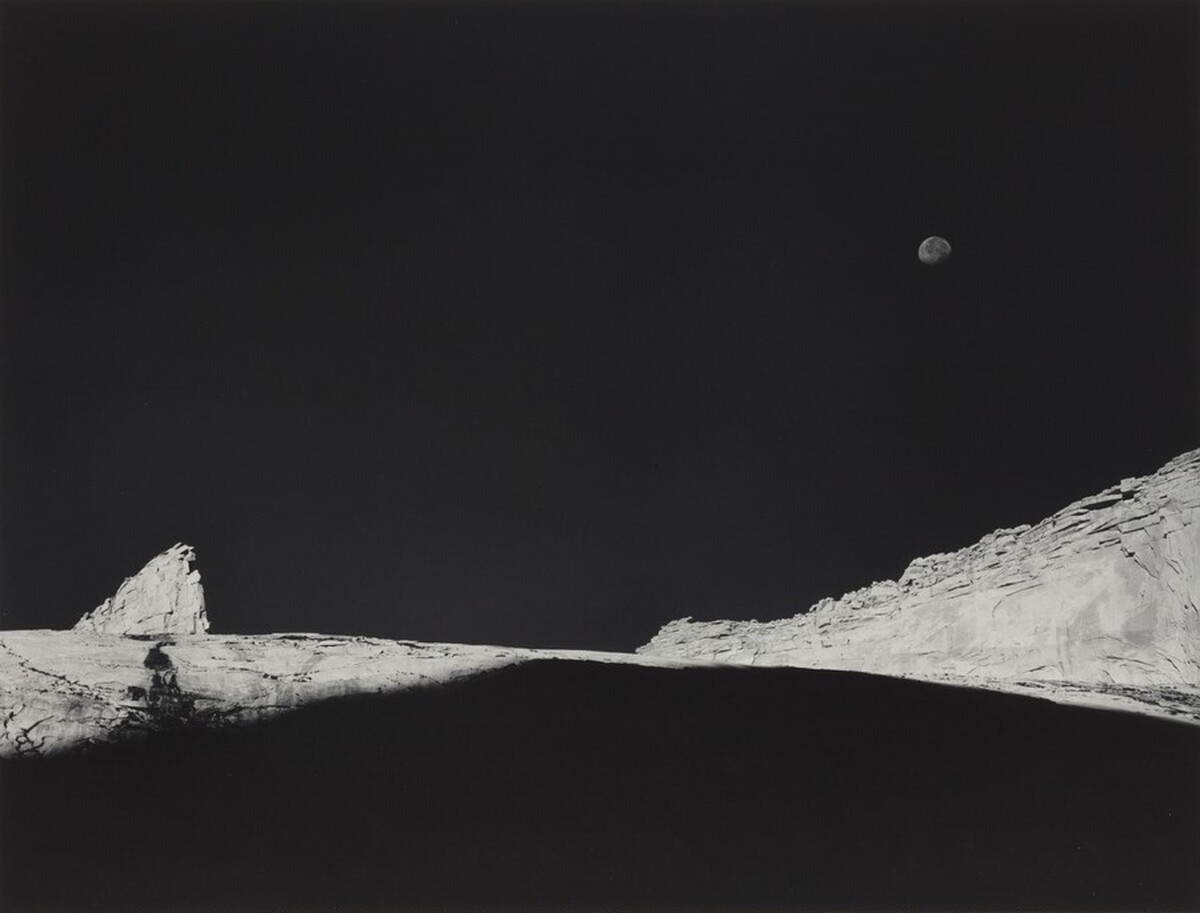 High Country Crags and Moon, Sunrise, Kings Canyon National Park, California