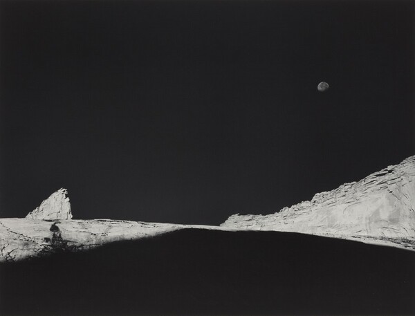 High Country Crags and Moon, Sunrise, Kings Canyon National Park, California