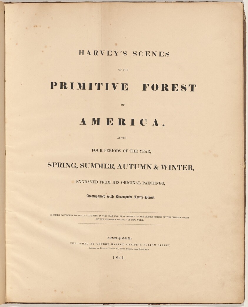 Harvey's Scenes of the Primitive Forest