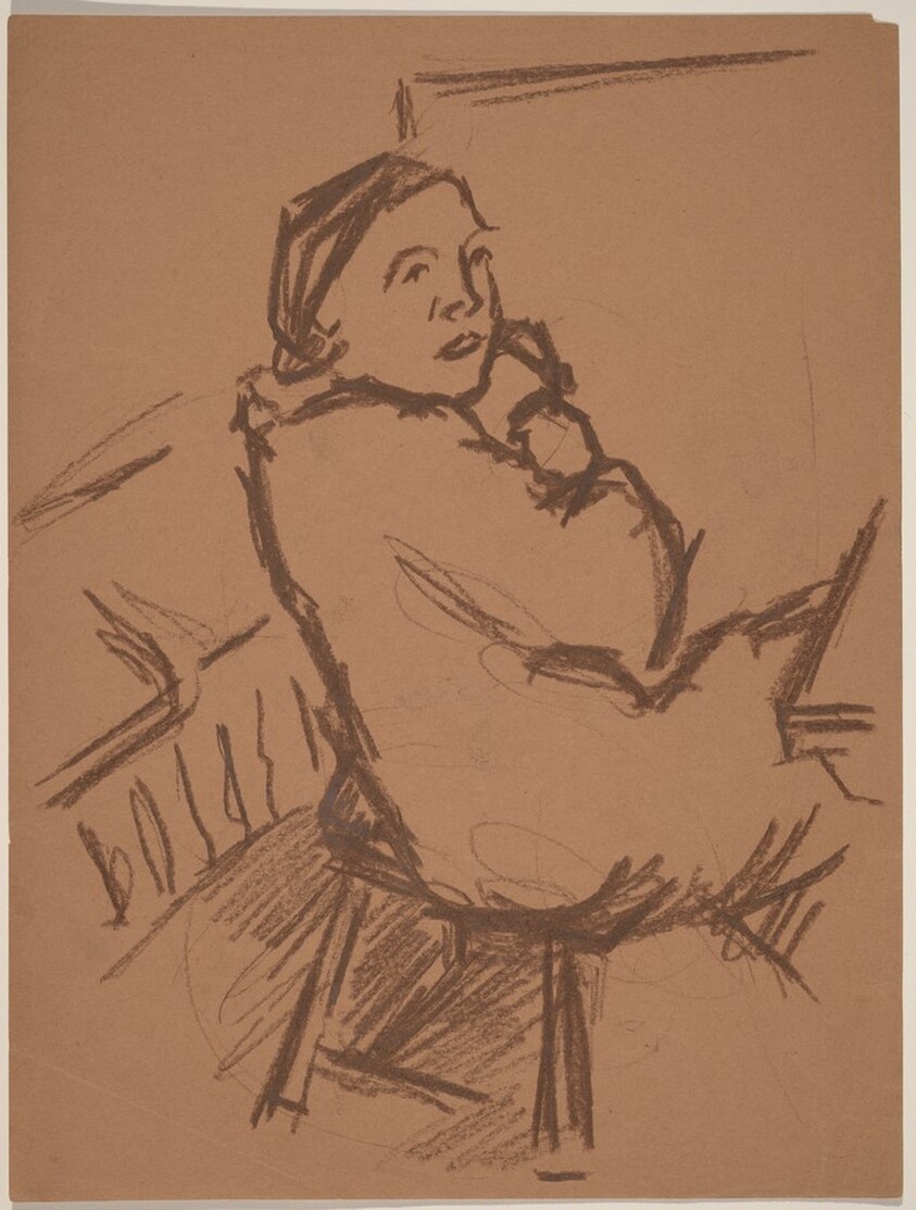 Seated Woman Looking Right