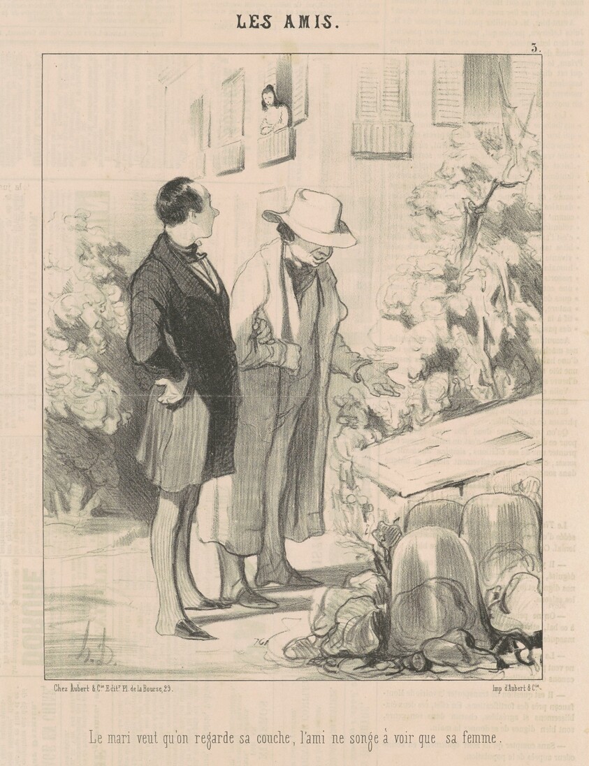 Le mari veut qu'on regarde sa couche ...