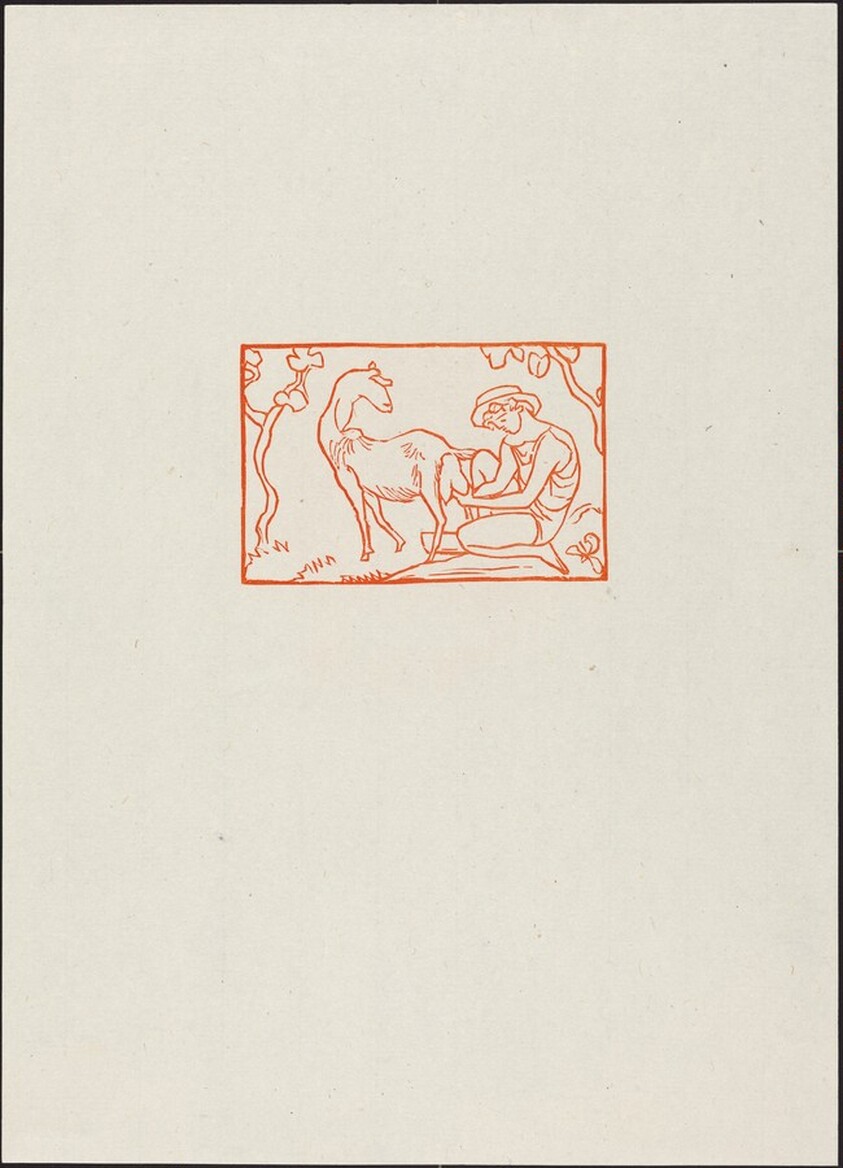 Seventh Eclogue: Thyrsis Milking a Goat (Thyrsis trayant une chevre)