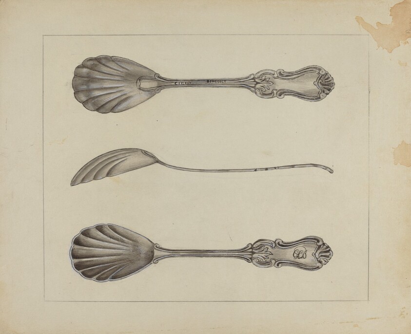 Two Silver Sugar Spoons