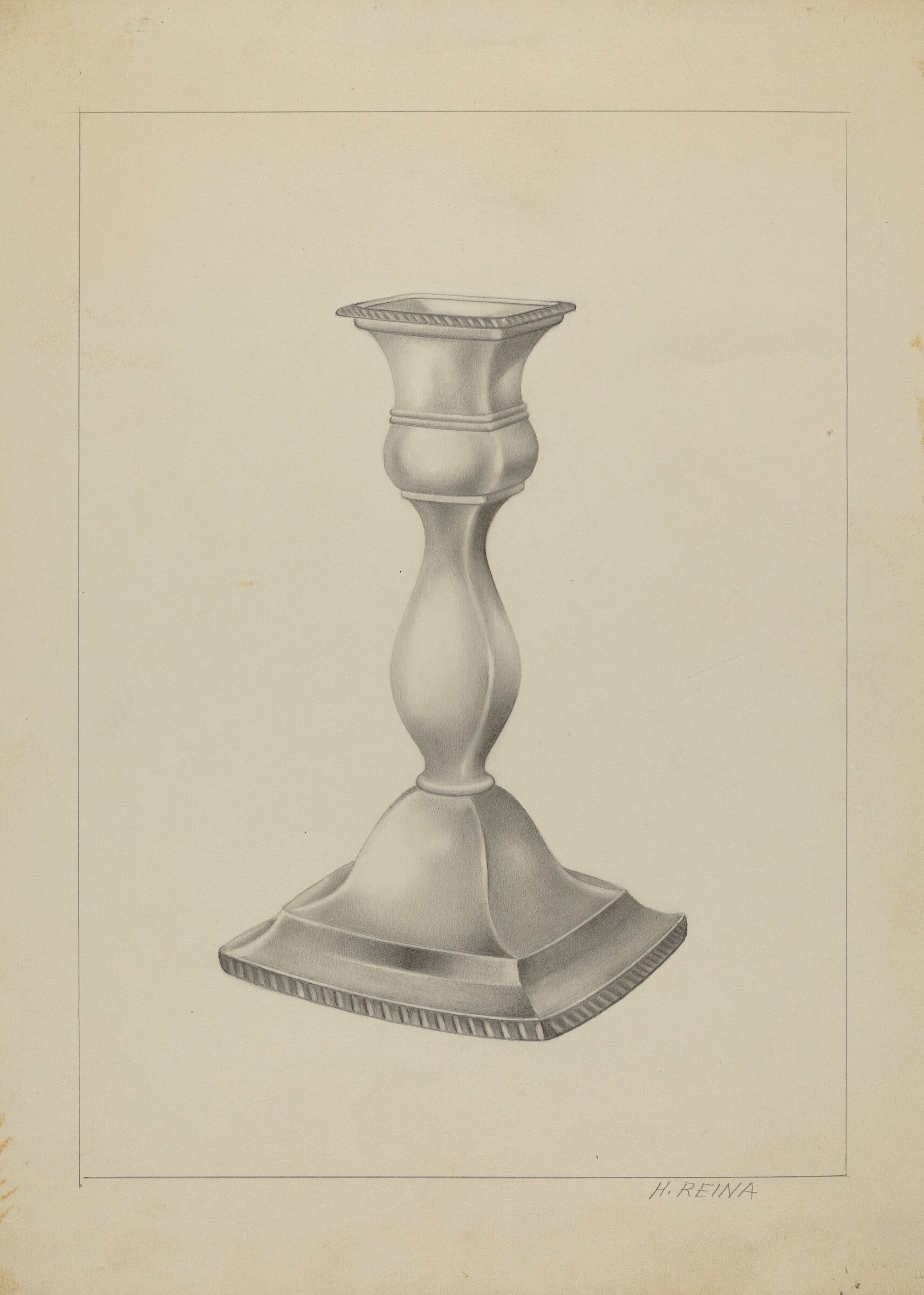 Silver Candlestick, Horace Reina, c. 1937