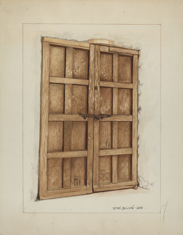 Sacristy Door at Mission San Juan Bautista