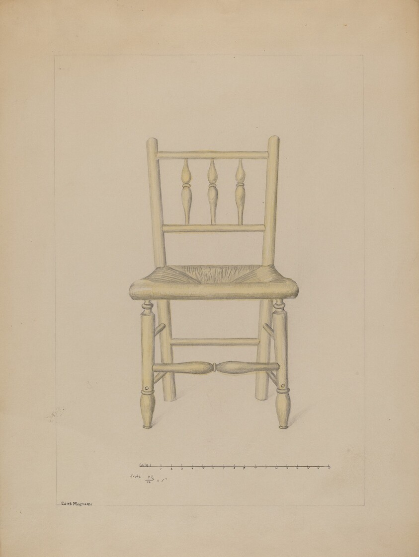 Small Rush Bottom Chair