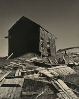 Shingled House with Debris in Yard, Wright Morris, c.1945
