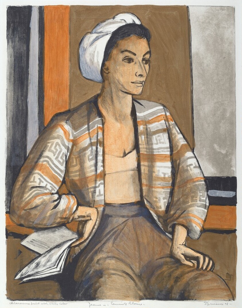 Jeanne in a Seminole Blouse