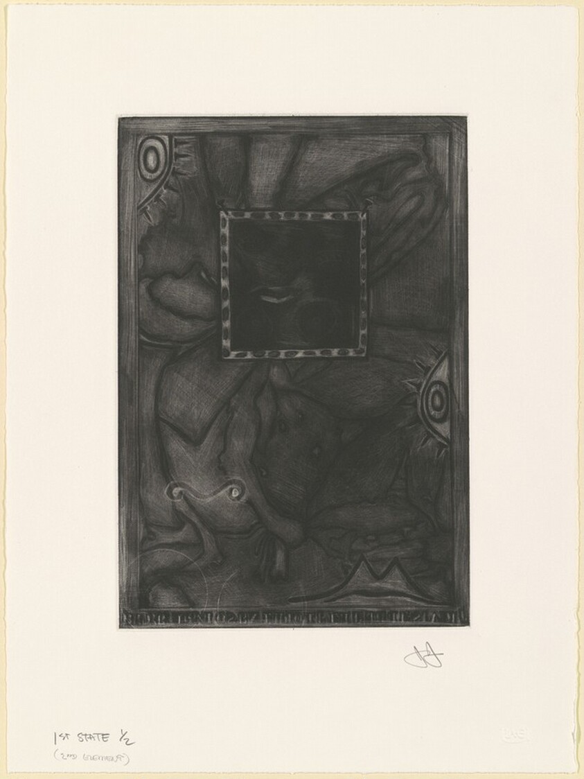Untitled (Purple Mezzotint) [state proof of 1st state]