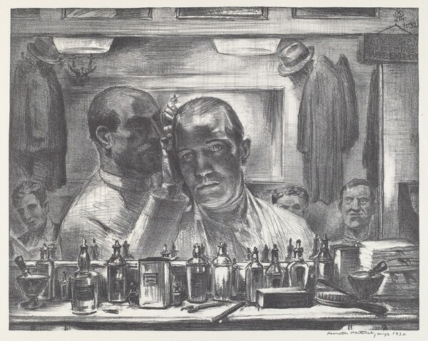 Untitled (Self Portrait at the Barber Shop)